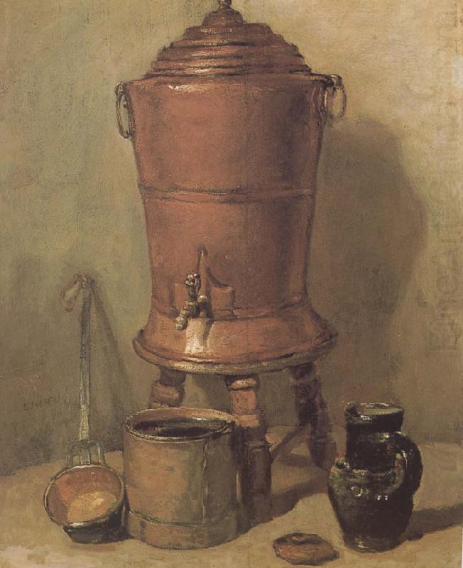 Copper water tank, Jean Baptiste Simeon Chardin